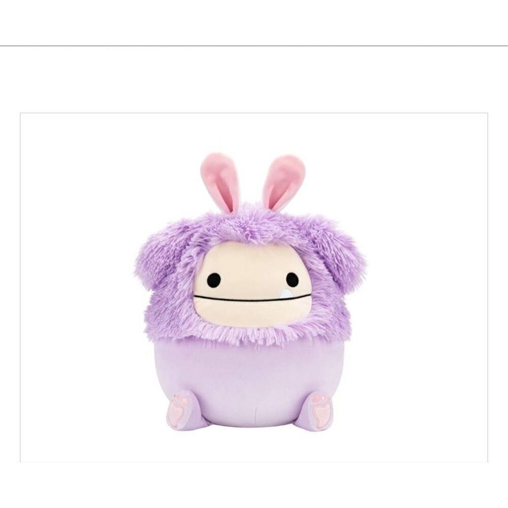Squishmallows Dilka 12' lavender big foot with bunny ears